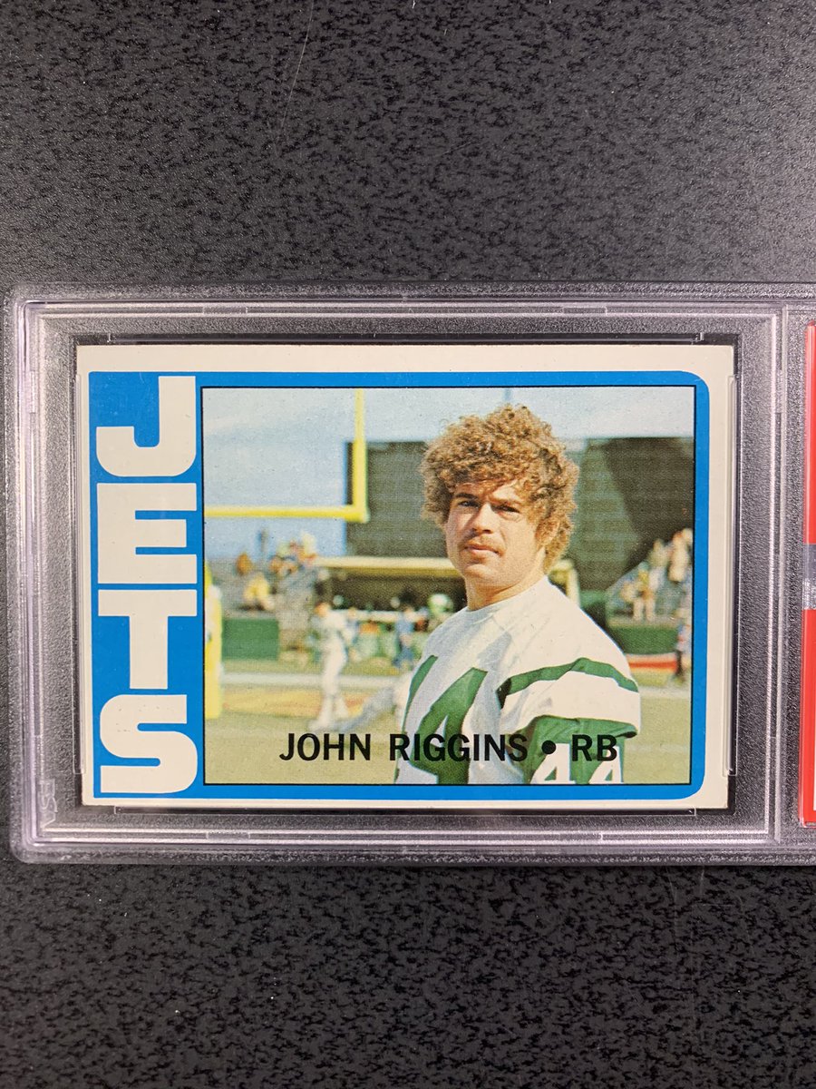 collectorfix's tweet image. 1972 Topps John Riggins RC #13.
Photographer: Hey Riggins. Over here. Snap. 🙂
@riggo44 #johnriggins @nyjets