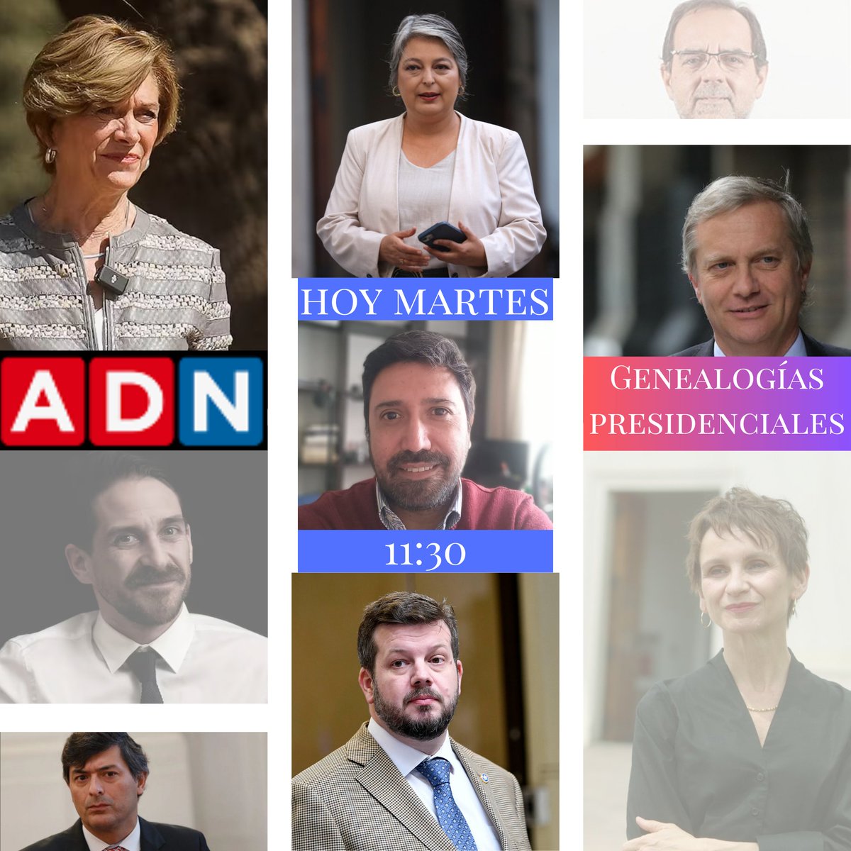 Hoy a las 11:30 un GenCiudadano con la historia familiar de una candidata presidencial! Por radio ADN.

#Genealogía #Chile #presidenciales