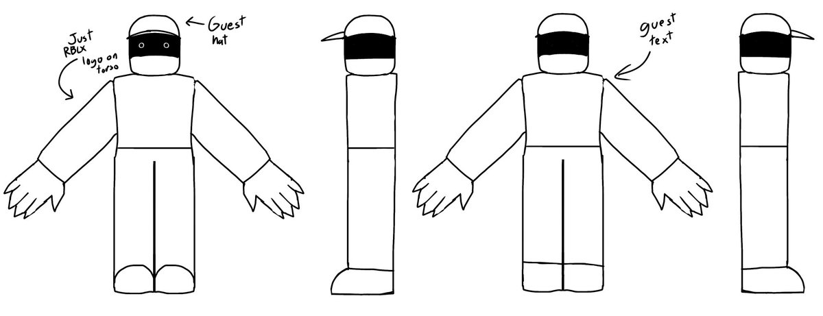 Guess who’s back, back again? As an apology for our abscence, here’s a full 3d refrence of our only revealed killer, Guest 666!

(#Roblox #RobloxDev)