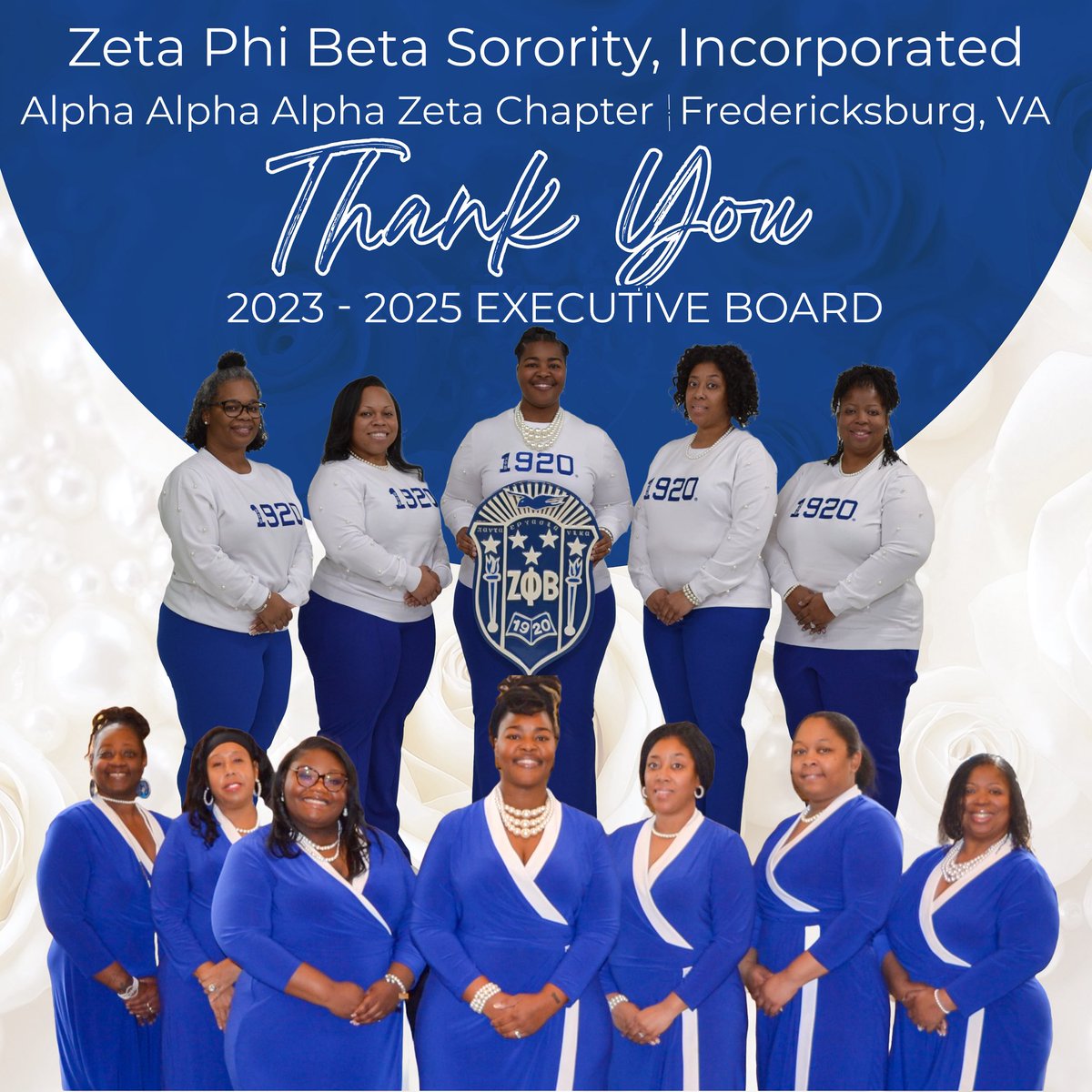 AAAZetaChapter's tweet photo. Thank you to our 2023-2025 Executive Board! Your commitment to Zeta and our chapter is greatly appreciated! https://t.co/jJ0m0xI7ky