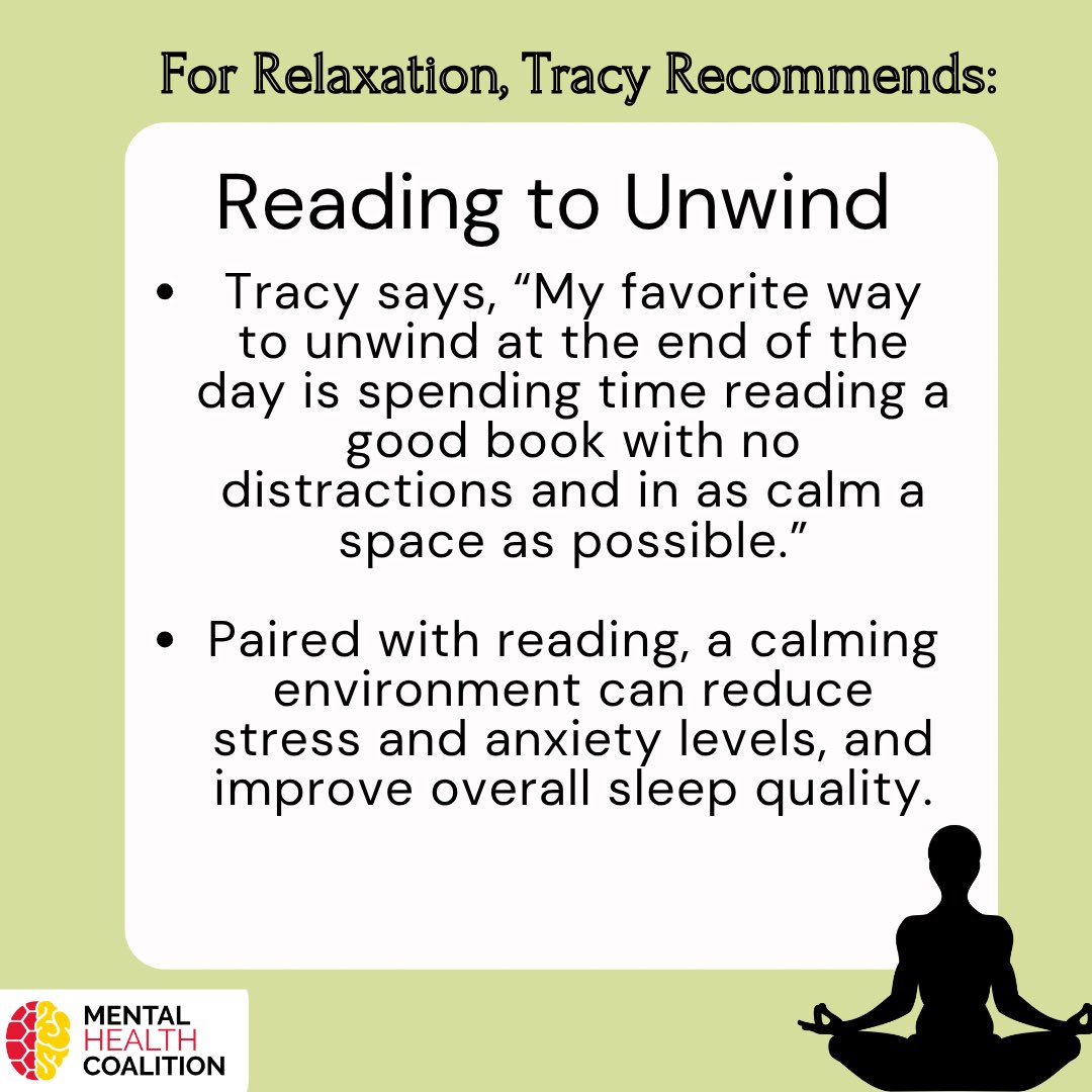 Introducing Tracy Zeeger! Tracy is a Member of the  Mental Health Coalition representing the School of Public Health and Eta Sigma Gamma! Swipe to find out a relaxation tip from Tracy!
-
-
-
-
-
#MHC