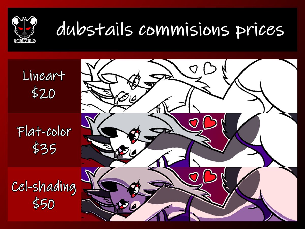 Open commission slot!!!
I opened them a few hours ago on my Discord server and I still have 1 slot available, send me a DM there or here if interested
Join my discord for early artwork and announcements
>> discord.gg/PVsPftUkGA <<
#furryartist #HelluvaBoss #commissionsopen