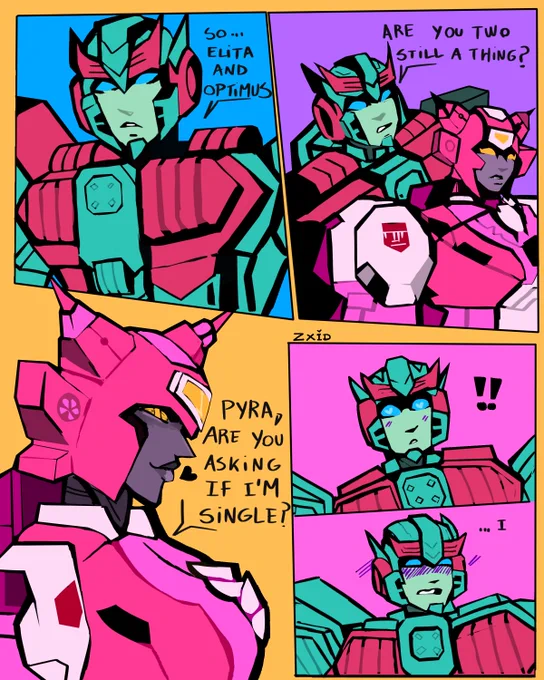 old Elita One x Pyra Magna yuri #Transformers 