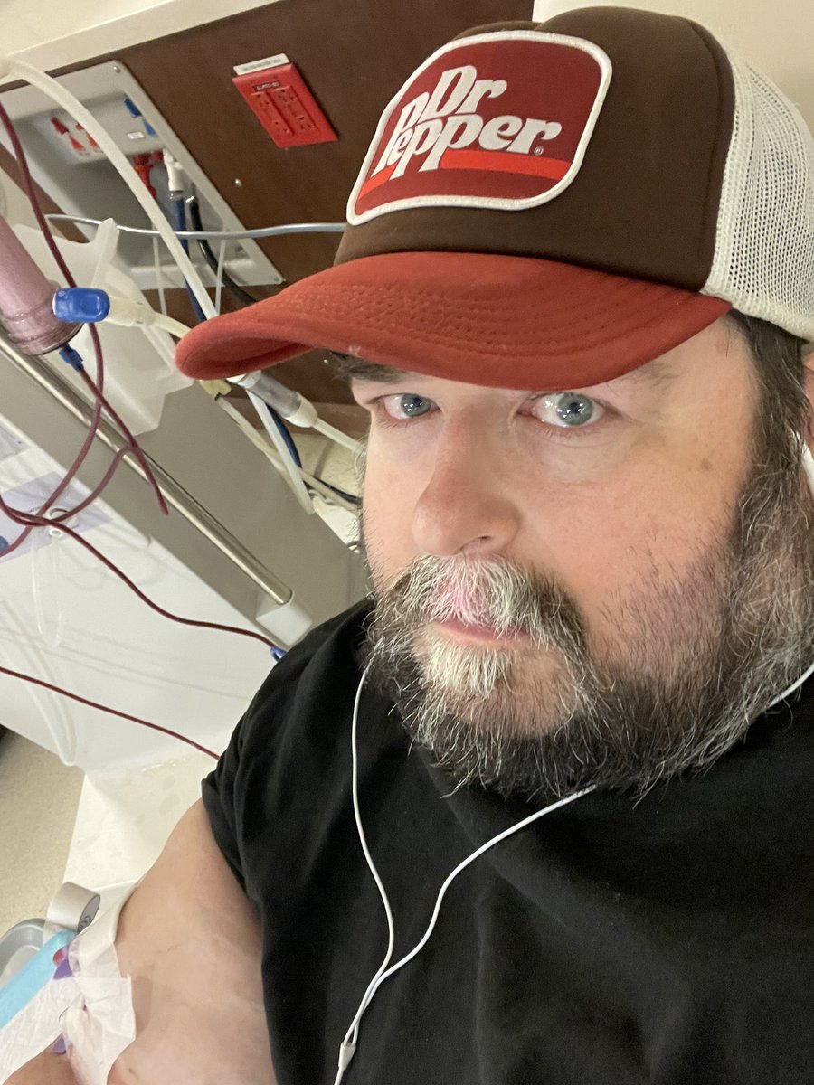 I was feeling pretty sick at dialysis today; it makes it extra miserable when you’re trying not to throw up or soil yourself for four hours, being unable to move or leave the chair. These days happen. Thankfully, after treatment, I was able to take a good nap. Tomorrow beckons.