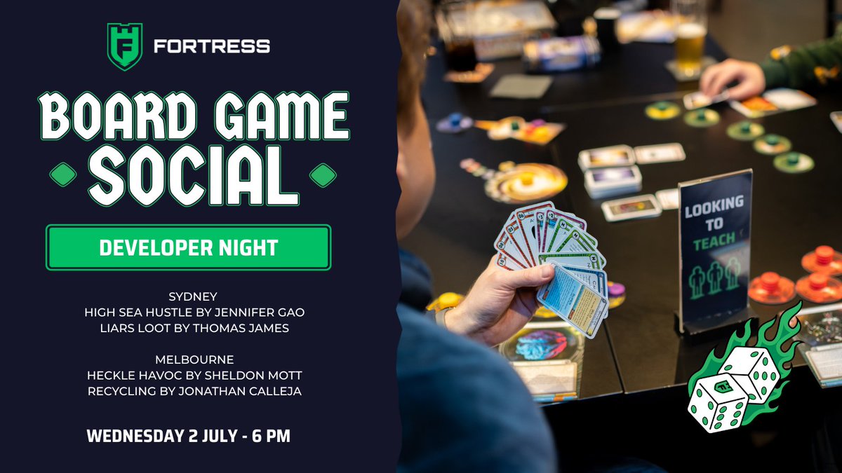 Board Game Wednesday just got a dev-mode upgrade 🎲✨ 2 JULY - 6 PM

Meet local creators, playtest indie games, and vibe with the tabletop community, all for FREE.

🪑 No booking needed. Just show up + play!
