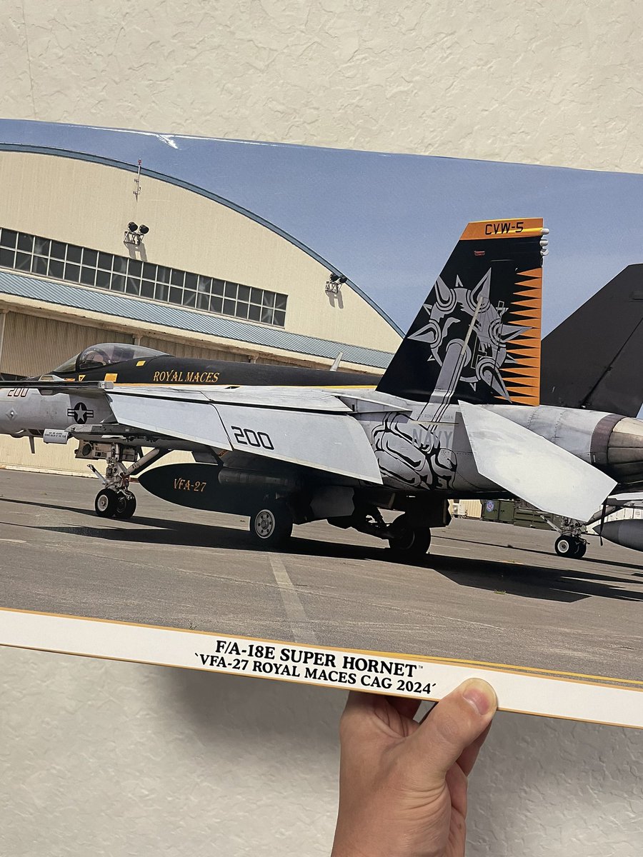 Rui_leafworld's tweet image. 君を作りたかったんだ❗️キミを❗️
時間が掛かりましたがロイヤルメイスです(ハセガワ)✈️✈️💦
ホンモノを厚木基地で見られて良かったです☺️✈️🛫
#米海軍 #F18 #スーパーホーネット