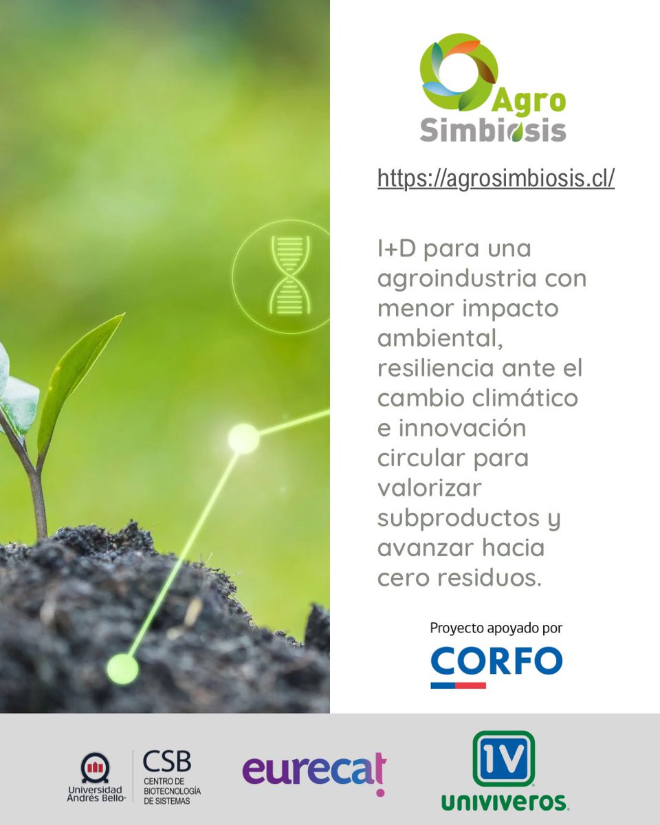 CSB_UNAB's tweet image. 🔬🧬 Agroindustria sostenible y Biominería son las dos áreas en las que trabajan investigadores e investigadoras del Centro de Biotecnología de Sistemas de la Universidad Andrés Bello.
🔗 Visítanos en: csb.unab.cl
#SomosUNAB #Biotecnología #CeroResiduos