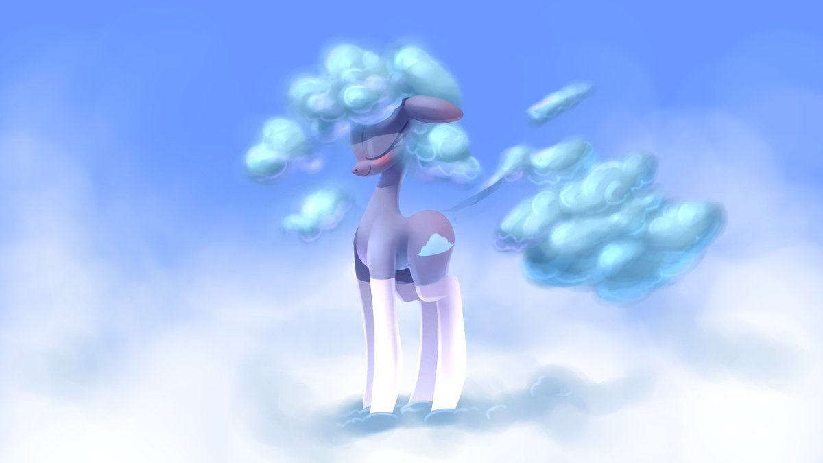 NotSoDerpable's tweet image. Cloudy mane