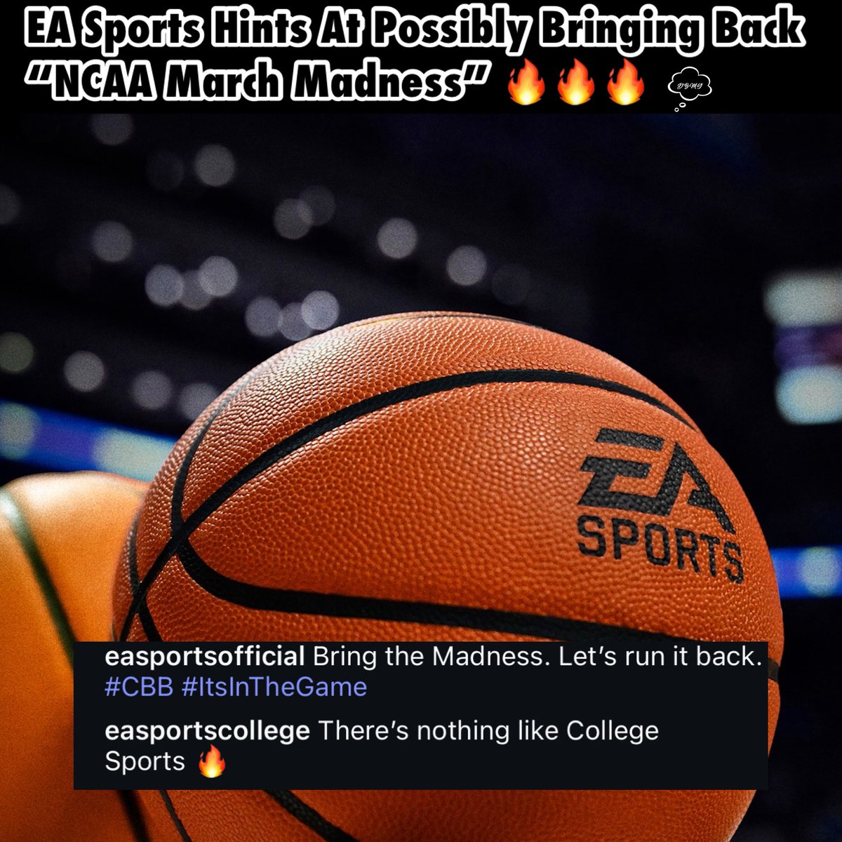 Y’all ready for the return of “NCAA March Madness” for #ea 🔥🔥🔥 #media #dreambigmediagroup #videogames #sports #collegehoops #basketball #trending ( <a href="/EASPORTS/">EA SPORTS</a> )