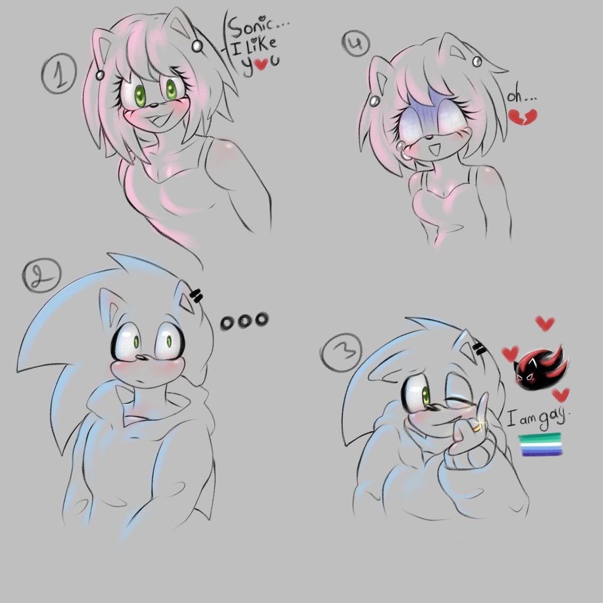 I am gay-💙❤ #sonadow/#Shadonic