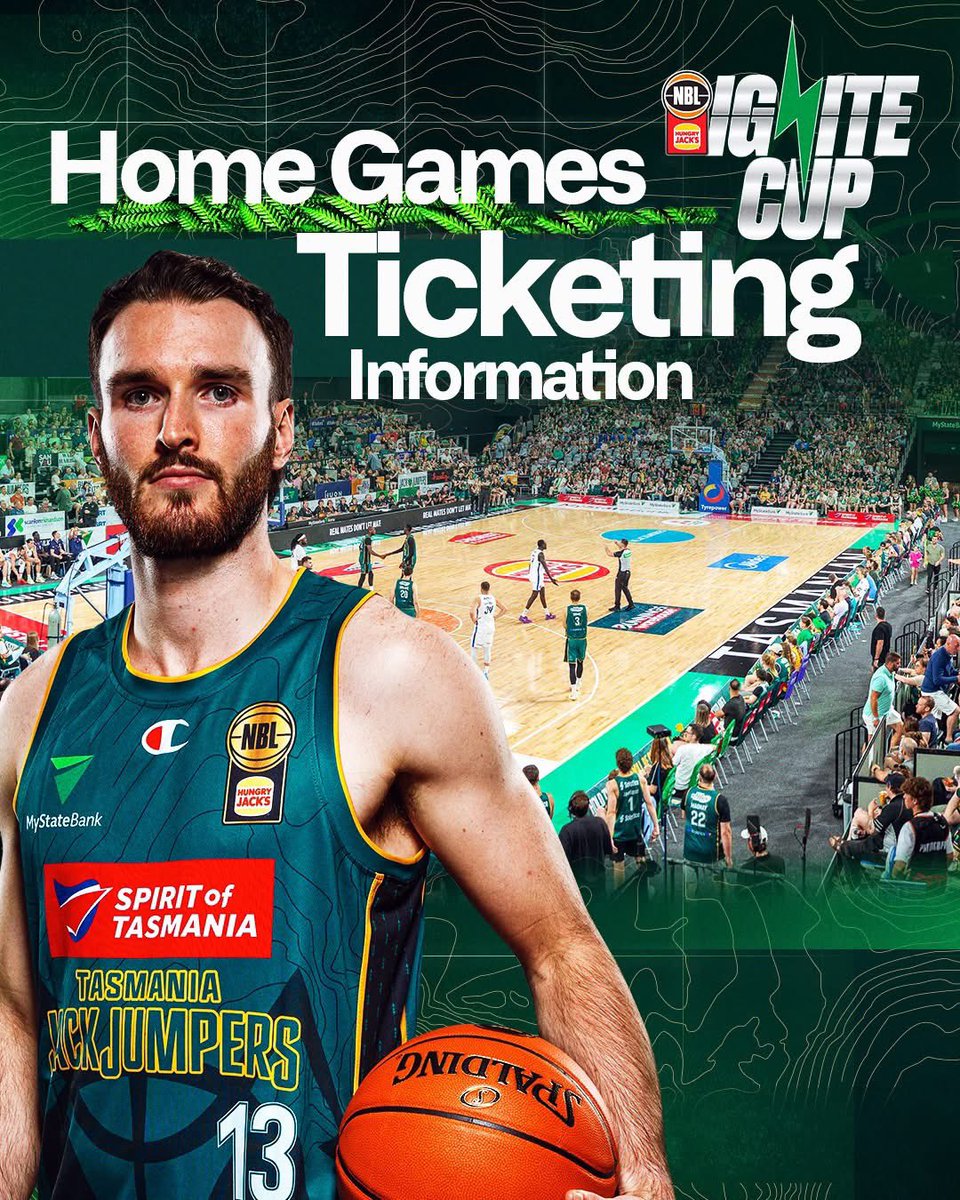 JackJumpers's tweet image. All Members and Waitlist Account Holders, get ready to Ignite! ⚡
Tickets to the two NBL Ignite Cup home games will go on sale from 12:00pm Monday 14 July.
If you are a NBL26 JackJumpers Member or hold an account on the Membership Waitlist, check your inbox for full details.…