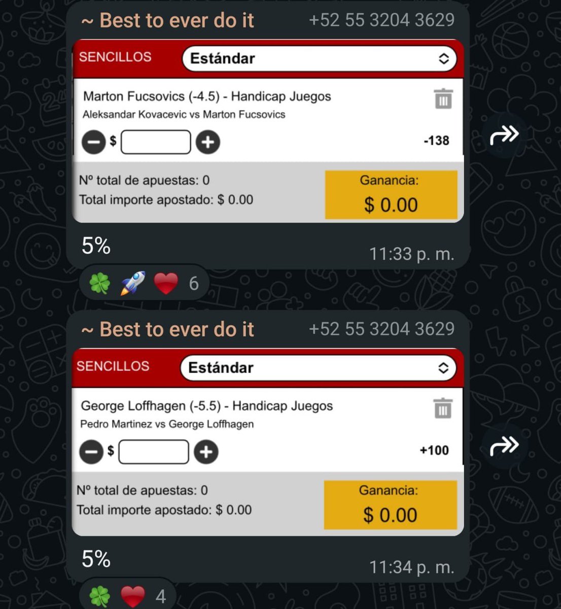 🧑Faraon🧑

Cartelera completa de faraon de tenis mis carnales, disfrútenla ✅🔥  

+1 ❤️ Para seguir compartiendo jugadas nocturnas 🌃
