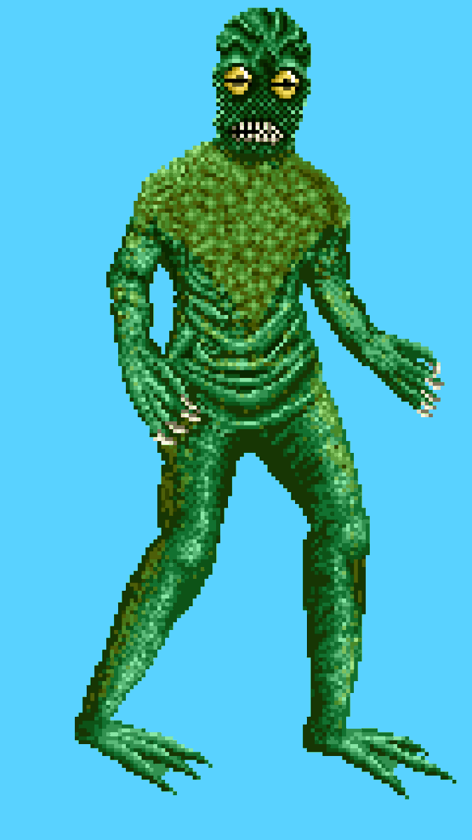 Gesura505art's tweet photo. Rana : The legend of Shadow Lake 
#bcinema #bmonsters #BillRebane #pixelart #fanart https://t.co/l6CxGk80jY