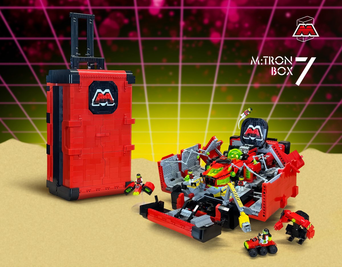 chrisoffice_yu's tweet image. 🧲 第7宇宙ボックス：M:Tron BOX
Presenting Space Box No. 7 
— a tribute to the iconic 90s LEGO M:Tron series!

All set for liftoff to Japan Brickfest 2025 🚀
Modular design, magnets, and more details below 👇

#LEGO #MTRON #JBF2025 #LEGOspace #AFOL #SpaceBox7