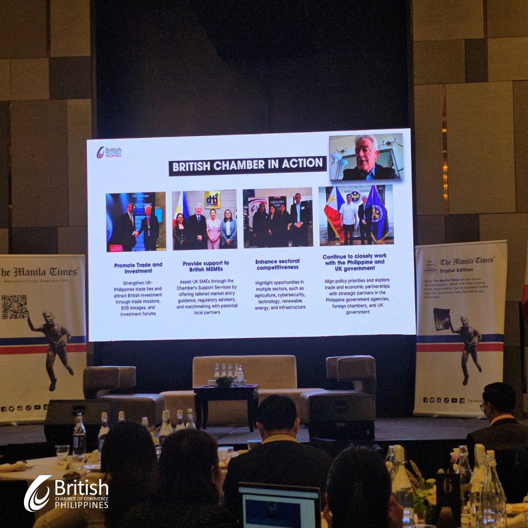 The Manila Times Mid-Year Forum 2025 brought leaders together to tackle PH growth strategies.

BCCP Executive Chairman Chris Nelson highlighted UK-PH trade and policy priorities, urging stronger public-private collaboration to drive inclusive and sustainable growth 🇬🇧

#BCCP2025