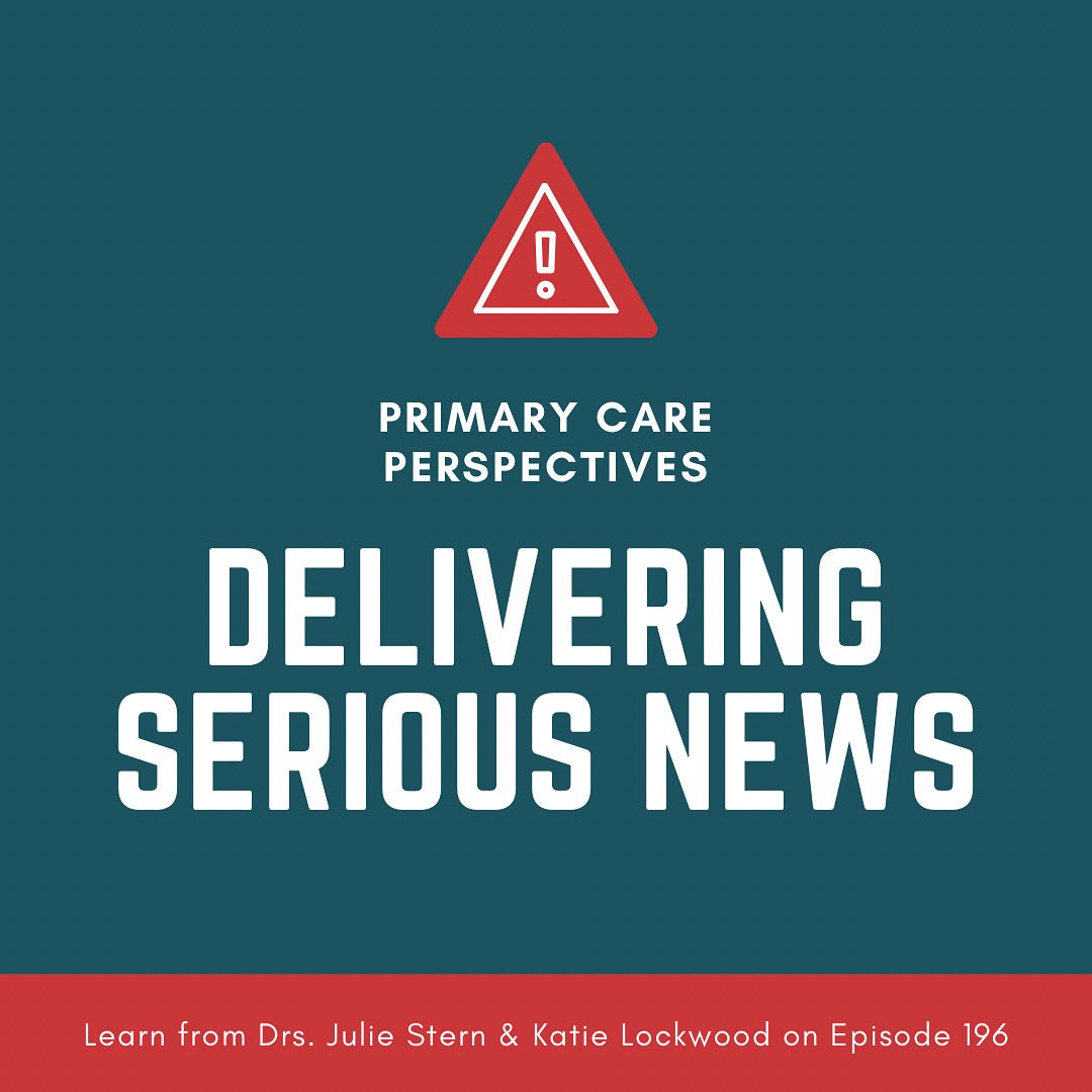 Listen and learn about how to say the hard stuff. podcasts.apple.com/us/podcast/pri… #primarycare #podcast #MedEd #HemeOnc