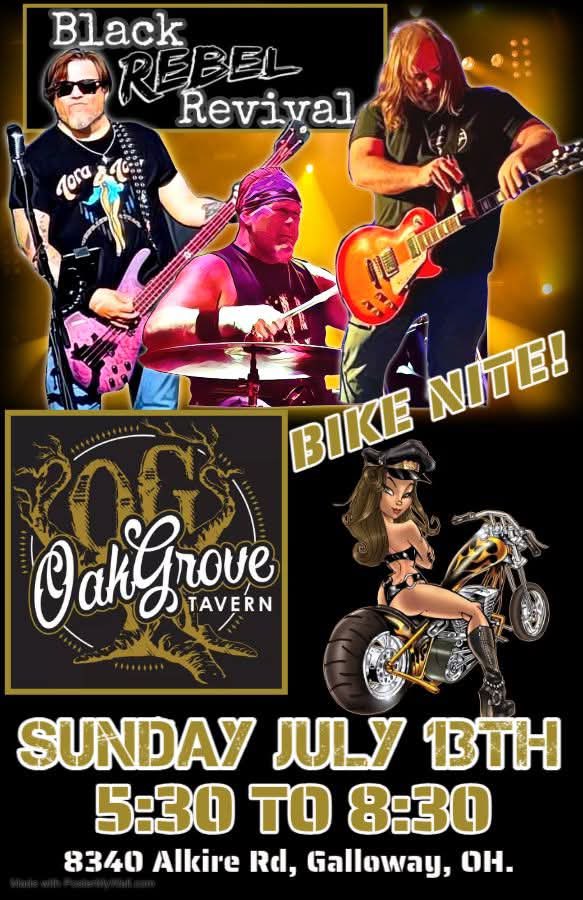 Jason Leavitt (@bigjl65) on Twitter photo Black Rebel Revival @ Oak Grove Tavern Bike Nite Sunday July 13 5:30pm - 8:30pm <a href="/Qfm963/">Qfm96: 96.3 WLVQ-FM</a> <a href="/997theblitz/">99.7 The Blitz</a> <a href="/OHIOMUSICSCENE/">Ohio Music Scene</a> <a href="/SpaunDrums/">Spaun Drum Company</a> <a href="/CollisionSticks/">Collision Drumsticks</a> Black Rebel Revival @ Oak Grove Tavern Bike Nite Sunday July 13 5:30pm - 8:30pm <a href="/Qfm963/">Qfm96: 96.3 WLVQ-FM</a> <a href="/997theblitz/">99.7 The Blitz</a> <a href="/OHIOMUSICSCENE/">Ohio Music Scene</a> <a href="/SpaunDrums/">Spaun Drum Company</a> <a href="/CollisionSticks/">Collision Drumsticks</a>