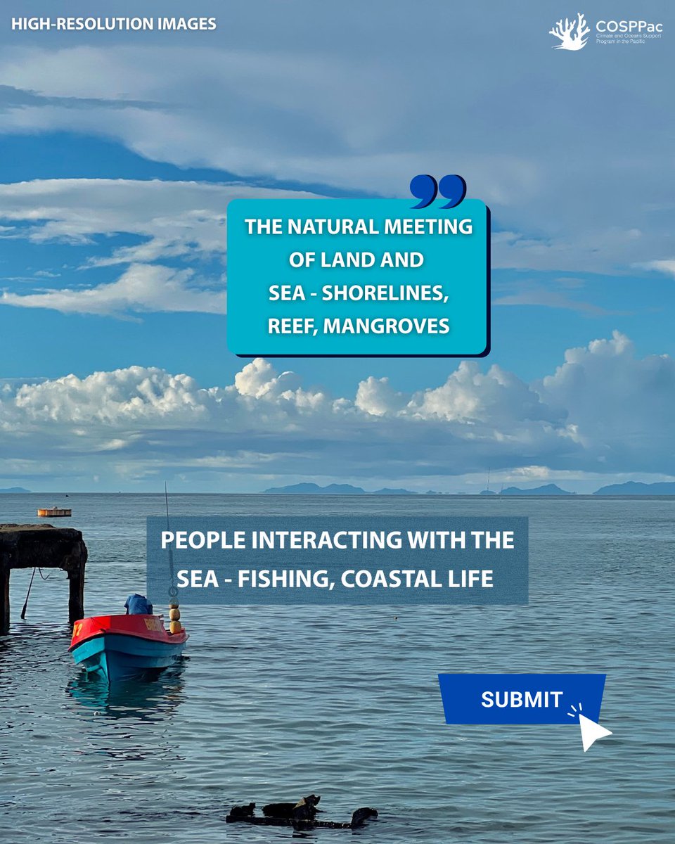 spc_cps's tweet photo. ποΈ We are inviting photo submissions from all Pacific Island countries for the 2026 #COSPPac Tide Calendar with the theme "Joining Land to Sea".
Send your high-resolution pictures via email cosppac@spc.int by 15 August 2025
π€ @BOM_au @dfat @MFATNZ @GeoscienceAus https://t.co/2wEWsR8Cp9