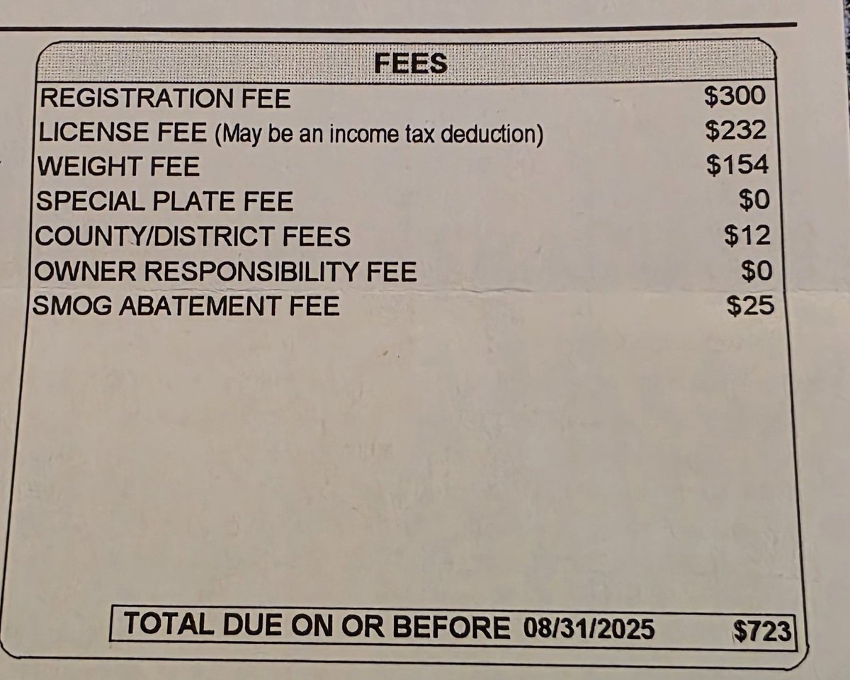 Variant_Factory's tweet image. Registration fees in California are ridiculous. California democrats rob the public at the pump and then pilfer from our pockets annually at the DMV.