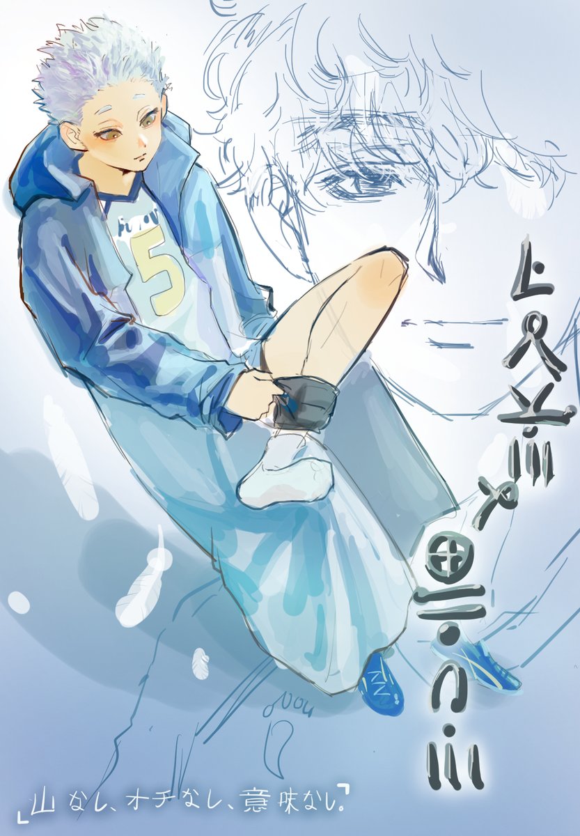 puplecat2z's tweet image. 🪽🪶🪶💙  #hiruhoshi #hoshiumi #hirugami #haikyuufanart