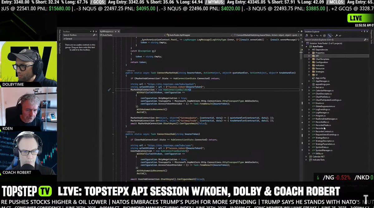 projectxtrading's tweet image. We love seeing traders using our open API to develop strategies; back testing; algo's and yes - even platforms! We believe in open and transparent access to our APIs. What will you build today? tinyurl.com/jssvsjkp