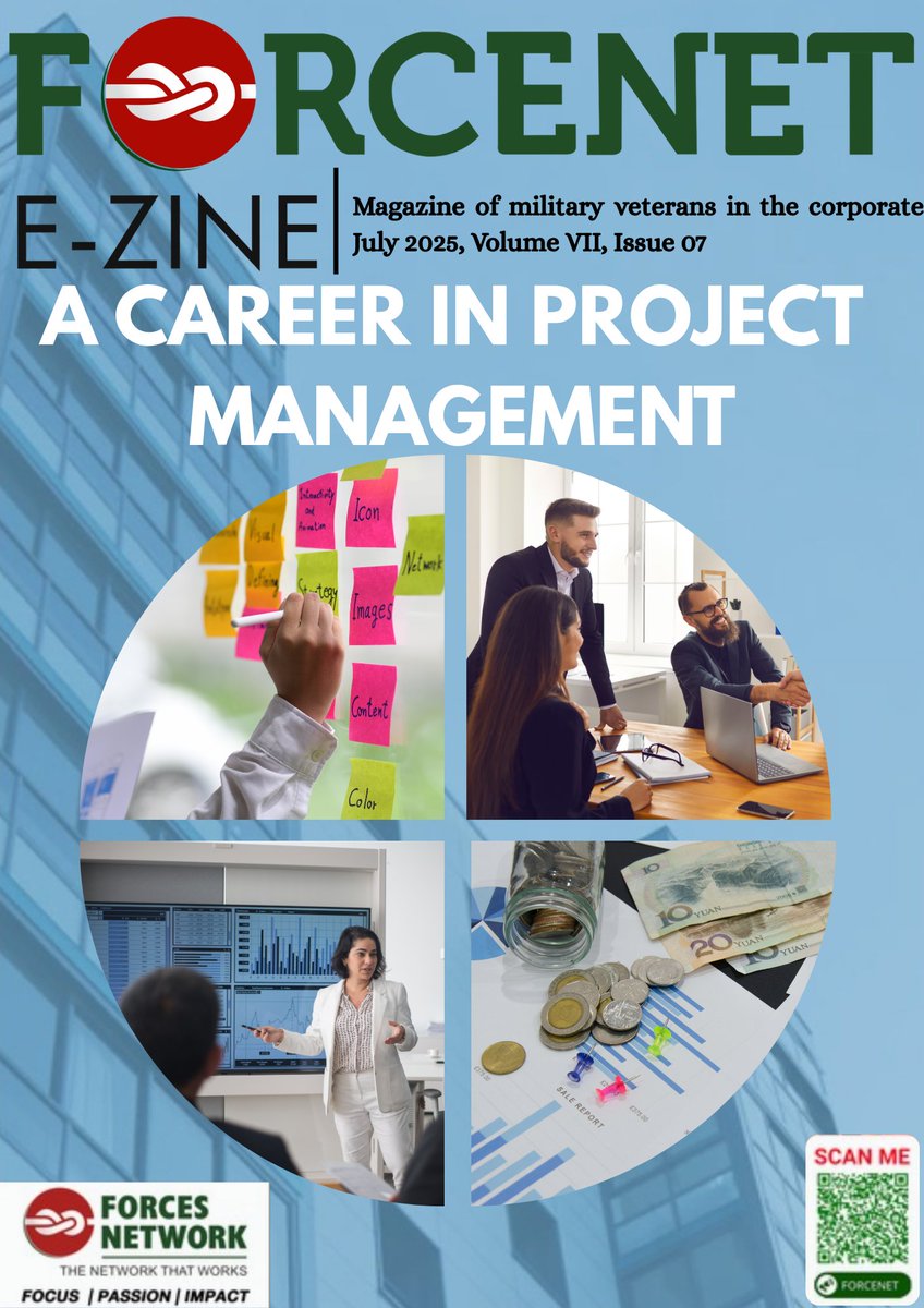 ForcesNetwork1's tweet image. Release of July  2025: Issue of the ForceNet E-Zine
Happy to release the latest edition the  ForceNet E-Zine – the magazine of the military veterans in the corporate.
The theme is  “A Career in Project Management”.   forces-network.com/forcenetezine