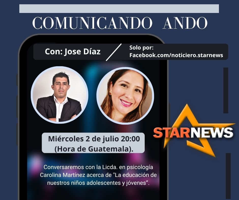 jdiazcomunicac1's tweet photo. 🎙️ Este 2 de julio a las 20:00 h acompáñanos en #ComunicandoAndo con Jose Díaz y la psicóloga Carolina Martínez para hablar de:
👉 La educación de nuestros niños, adolescentes y jóvenes

📺 Solo por el Facebook: https://t.co/tmQ1jXrC5e…
#Educación #Juventud #Niñez @StarNewsNoti https://t.co/PAQiOT4kUH