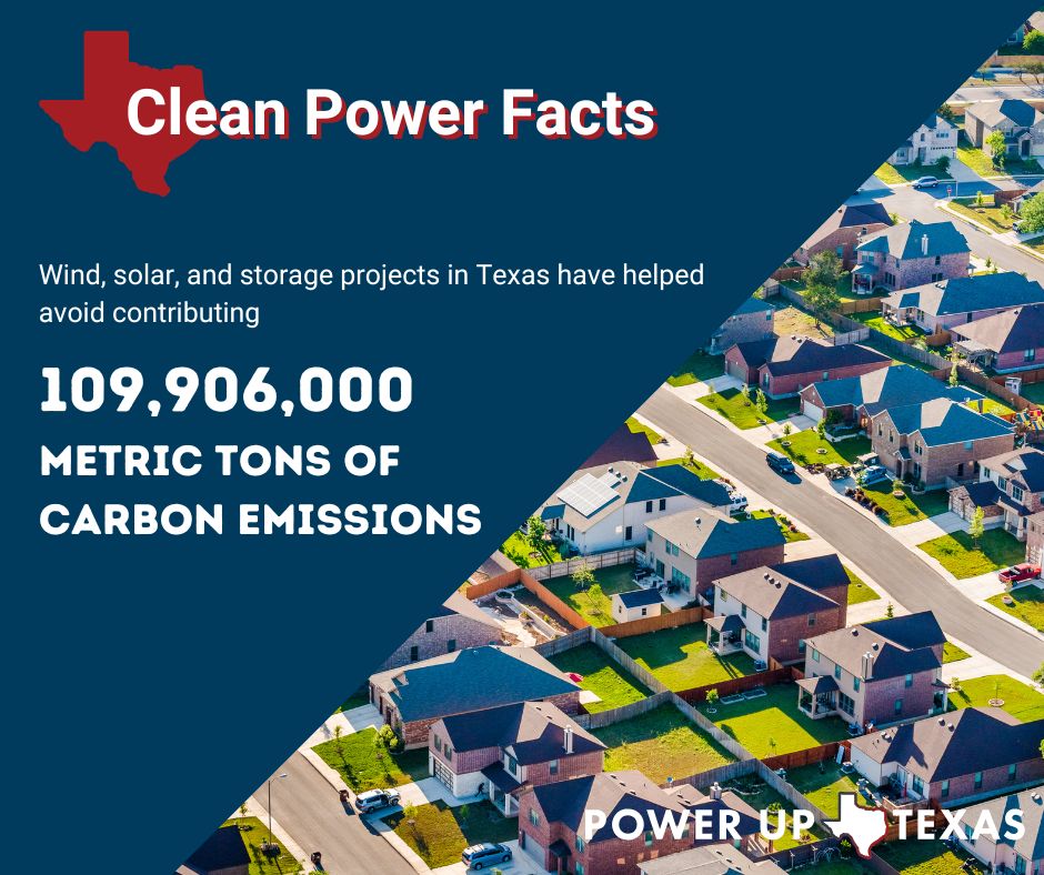 PowerUpTexas's tweet image. Did you know? Renewable energy like wind, solar, and storage have helped Texas avoid over 100 million metric tons of carbon emissions! That's a win for clean air and a more reliable future.
#CleanPowerFact #TexasEnergy #RenewableEnergy #CarbonReduction