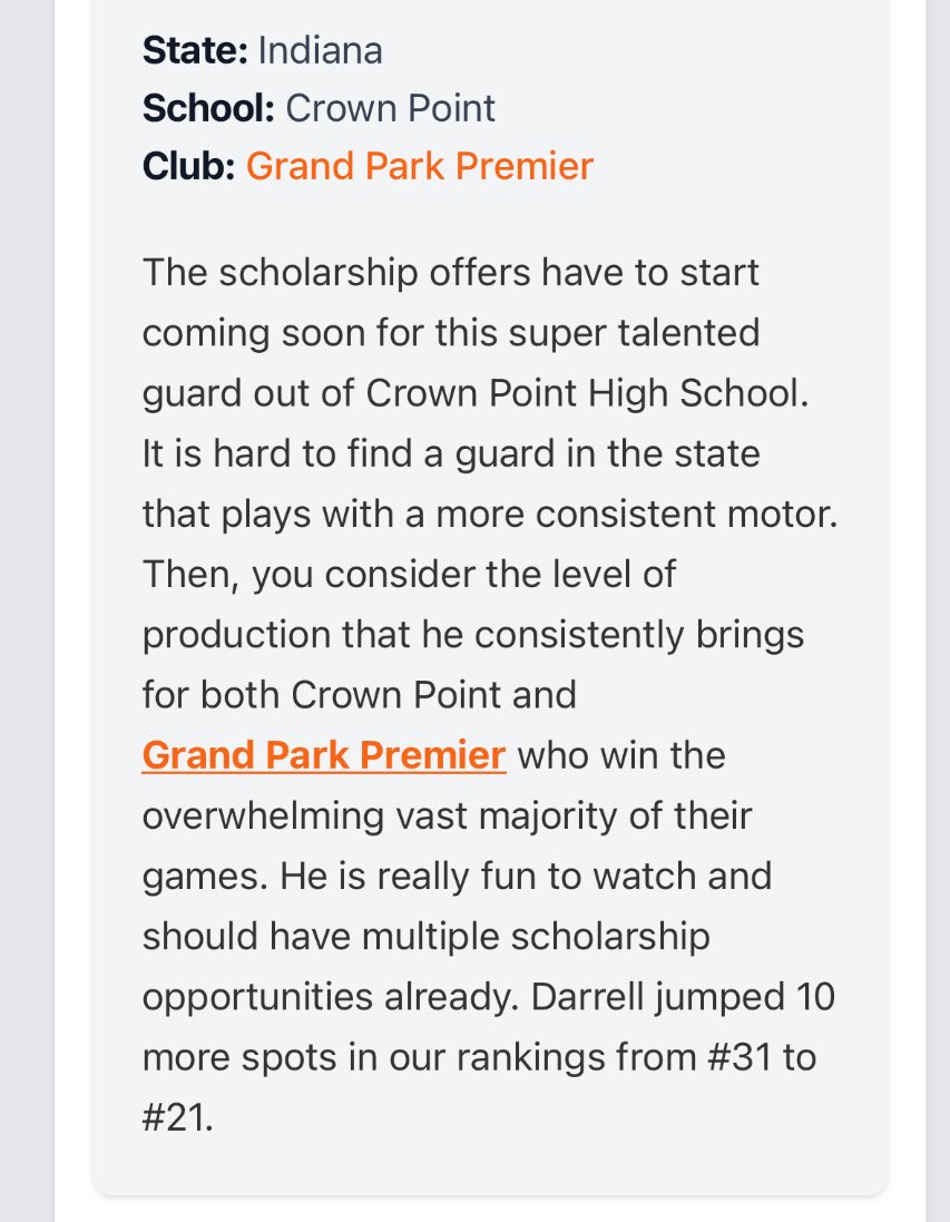 Blessed to have moved up 10 spots. Just have to keep getting better everyday!