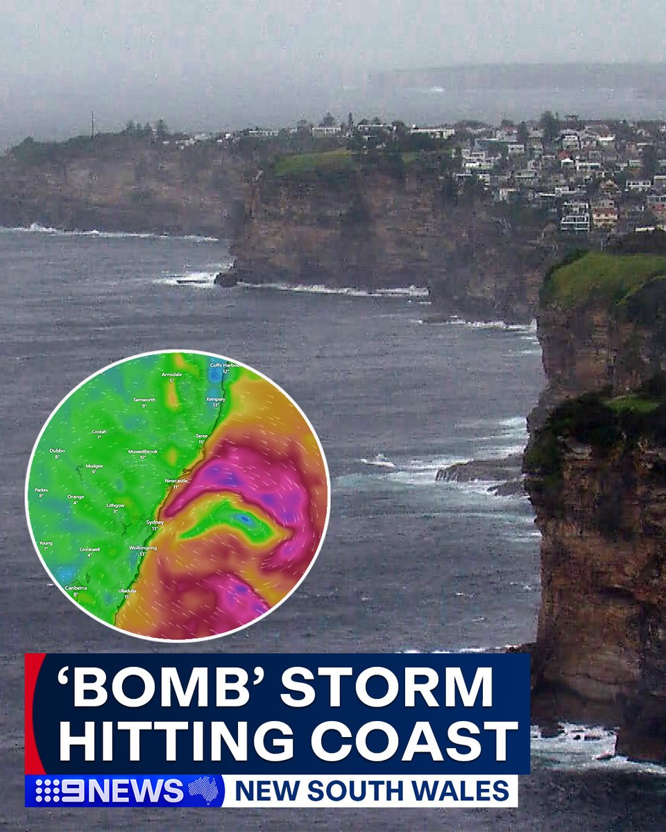 From mid-afternoon today, cyclone-like conditions are set to ramp up in New South Wales.

Millions are in the firing line for the major east coast storm, with residents in the Hunter and Mid North Coast being told to prepare for flash flooding, while Sydneysiders are tipped to