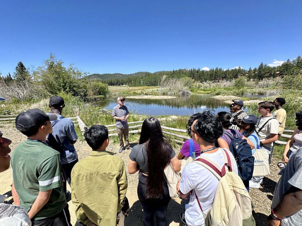 TahoeAgency's tweet image. Today, TRPA welcomed students from Nigeria, Brazil, Bangladesh, Jordan, and Indonesia—visiting through @unevadareno and @NNICReno—for a tour of Rabe Meadow.
#TRPA #LakeTahoe
