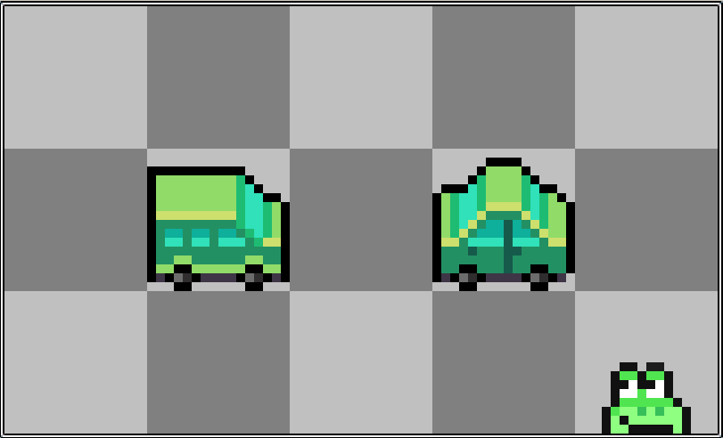 Tiny green vehicles...
#pixelart