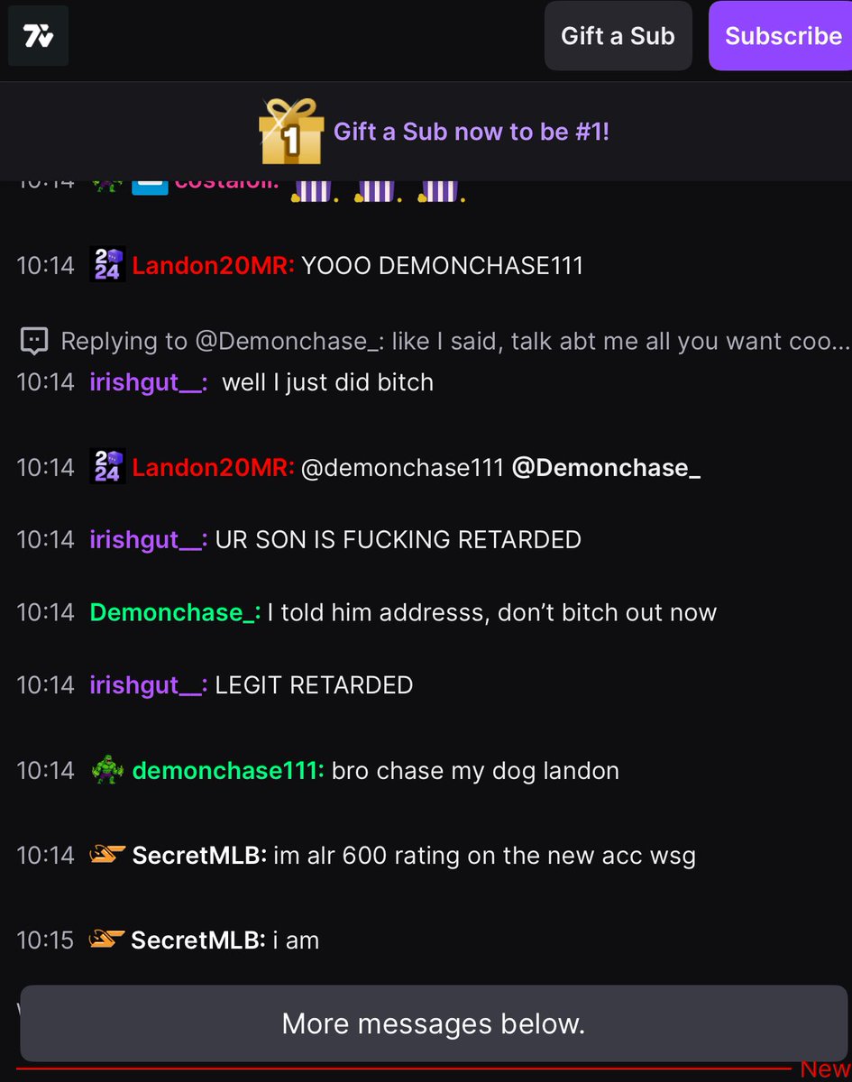 Nah this what we doing? You top 50 freaks are something bringing someone’s child into things..