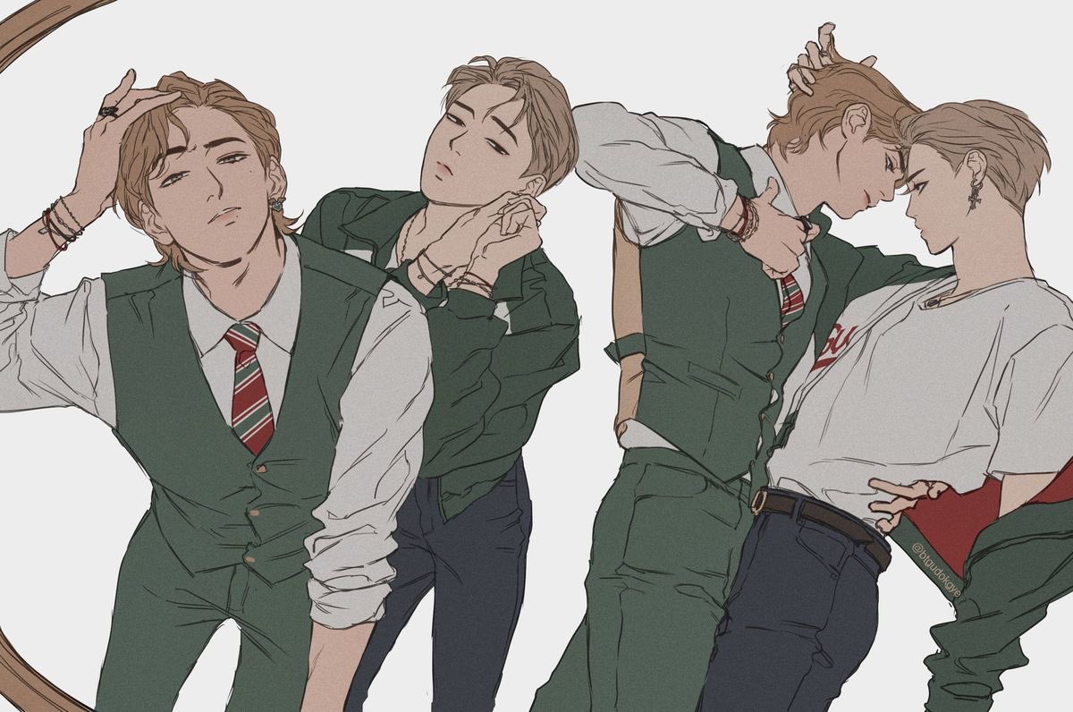 VMlNER's tweet photo. while we're at it can we talk about btgudokgye being the best vmin fanartist https://t.co/p5KYipO2kr