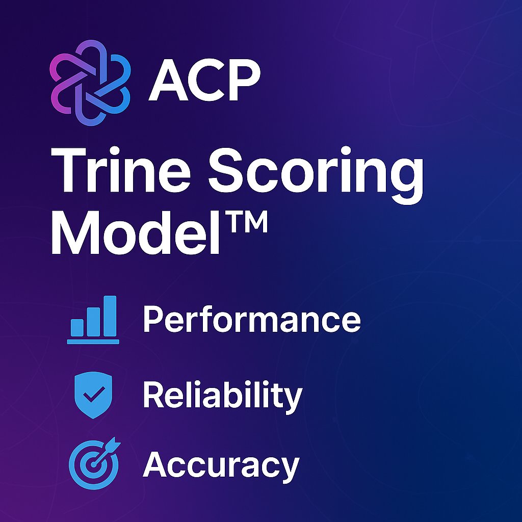 ACP_Coin's tweet image. Trine Scoring Model™ = ACP’s AI-grade trust filter.
It evaluates each node based on:
⚙️ Performance

📶 Reliability

🎯 Accuracy

Combined with RSR rewards, it ensures fair payouts &amp;amp; trustworthy compute power across the network.
#ACP #RSR #AIonWeb3 #TrinescoringModel