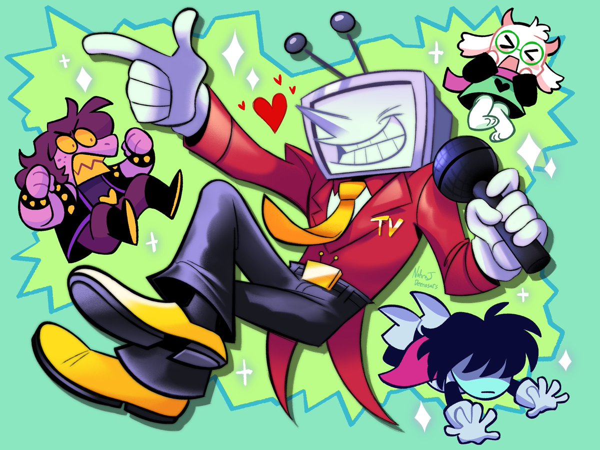 Deenosars's tweet image. #deltarune

Teehee giggles