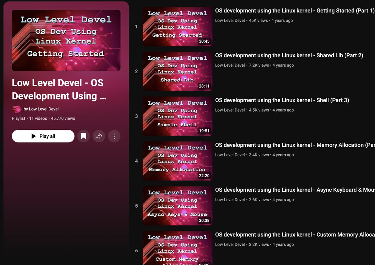 chessMan786's tweet image. Low Level Development - OS Development Using Linux Kernel