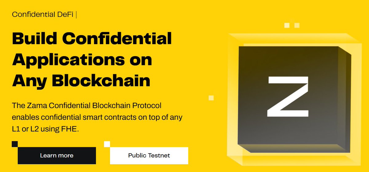 luong4101992's tweet photo. Public Testnet goes live on July 1st.
@zama_fhe we’re unveiling our most ambitious product to date: the Zama Confidential Blockchain Protocol—and announcing our $57 million Series B funding round at a valuation of over $1 billion, led by
#PanteraCapital and #BlockchangeVC.
Letgoooo
