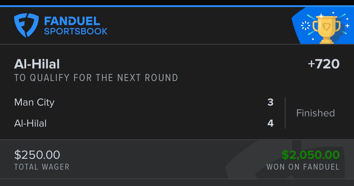 DFS_JY's tweet photo. @br_betting I put my faith in Al-Hilal. Now I’ve got Al-Hella-money! 🫡 https://t.co/9vX3ATfhgA