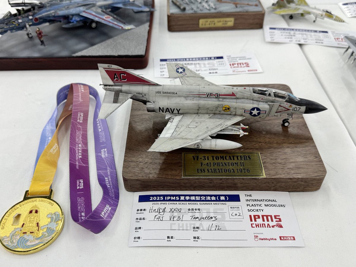 IPMSChina's tweet photo. C-02 award winner, from 2025 Scale Model Summer Meeting of IPMS China. https://t.co/EgBhhyDQgD