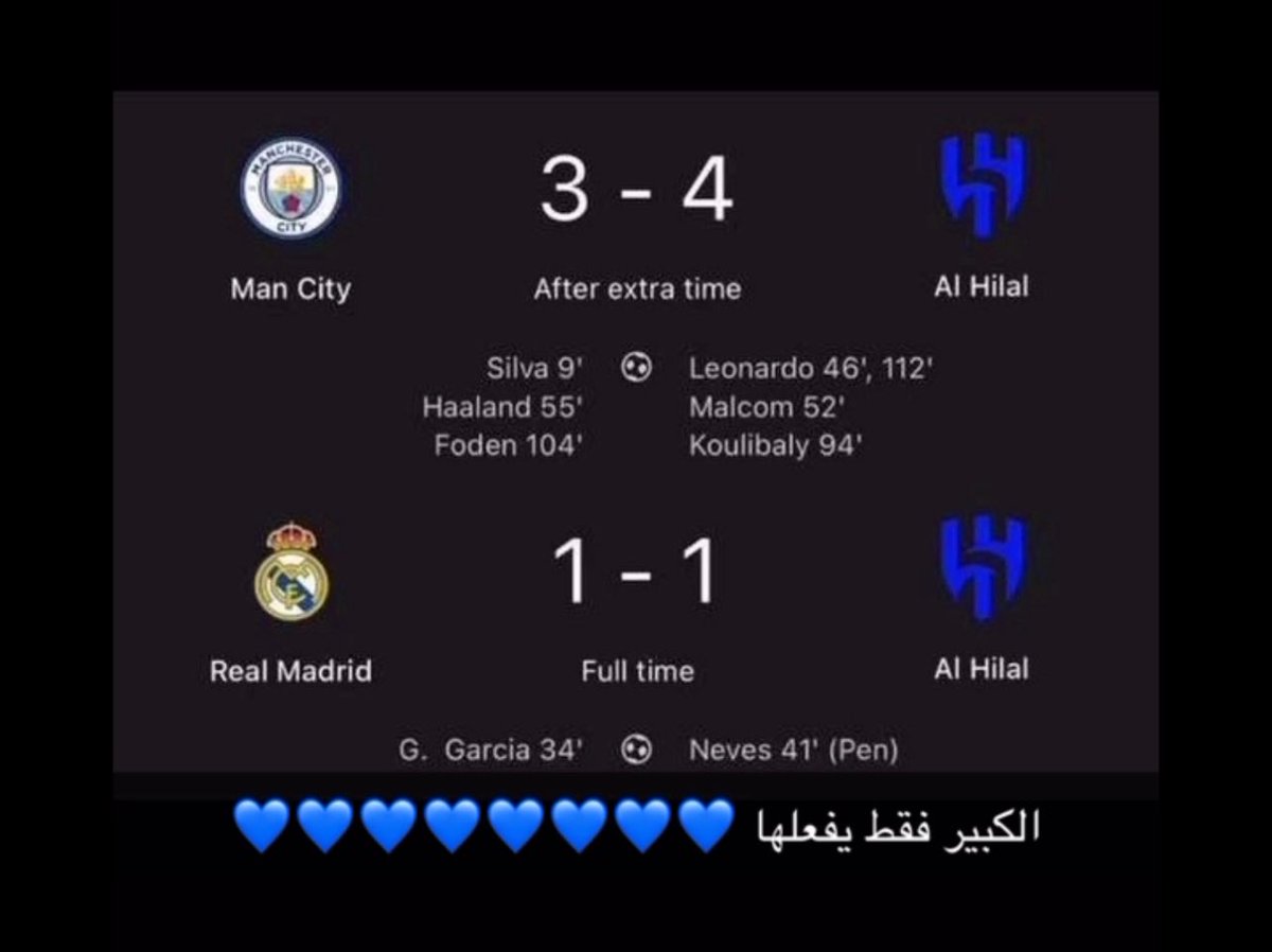 hahs606's tweet photo. #الهلال_مانشستر_سيتي

الكبير فقط يفعلها في مباريات رسميهه 👌🏽💙 https://t.co/qQMkyscYEO