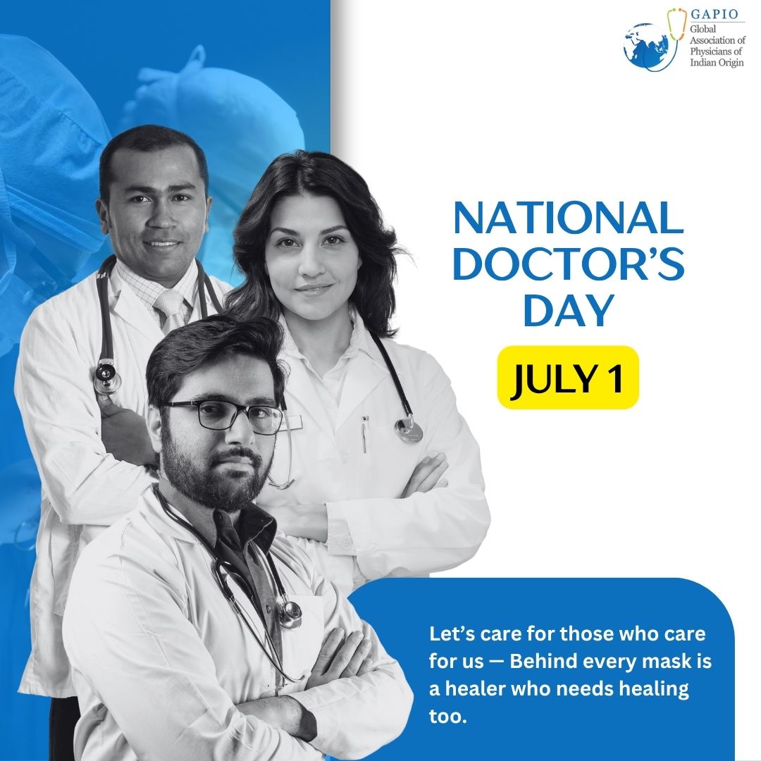 🩺 This #DoctorsDay2025, let’s honor more than just skill—we honor strength behind the silence.
 “Behind the Mask: Who Heals the Healers?”
It’s time to recognize doctors’ mental health as vital.
Let’s support those who support us. ❤️
#HealTheHealers #GAPIOCares #DrBCRoy