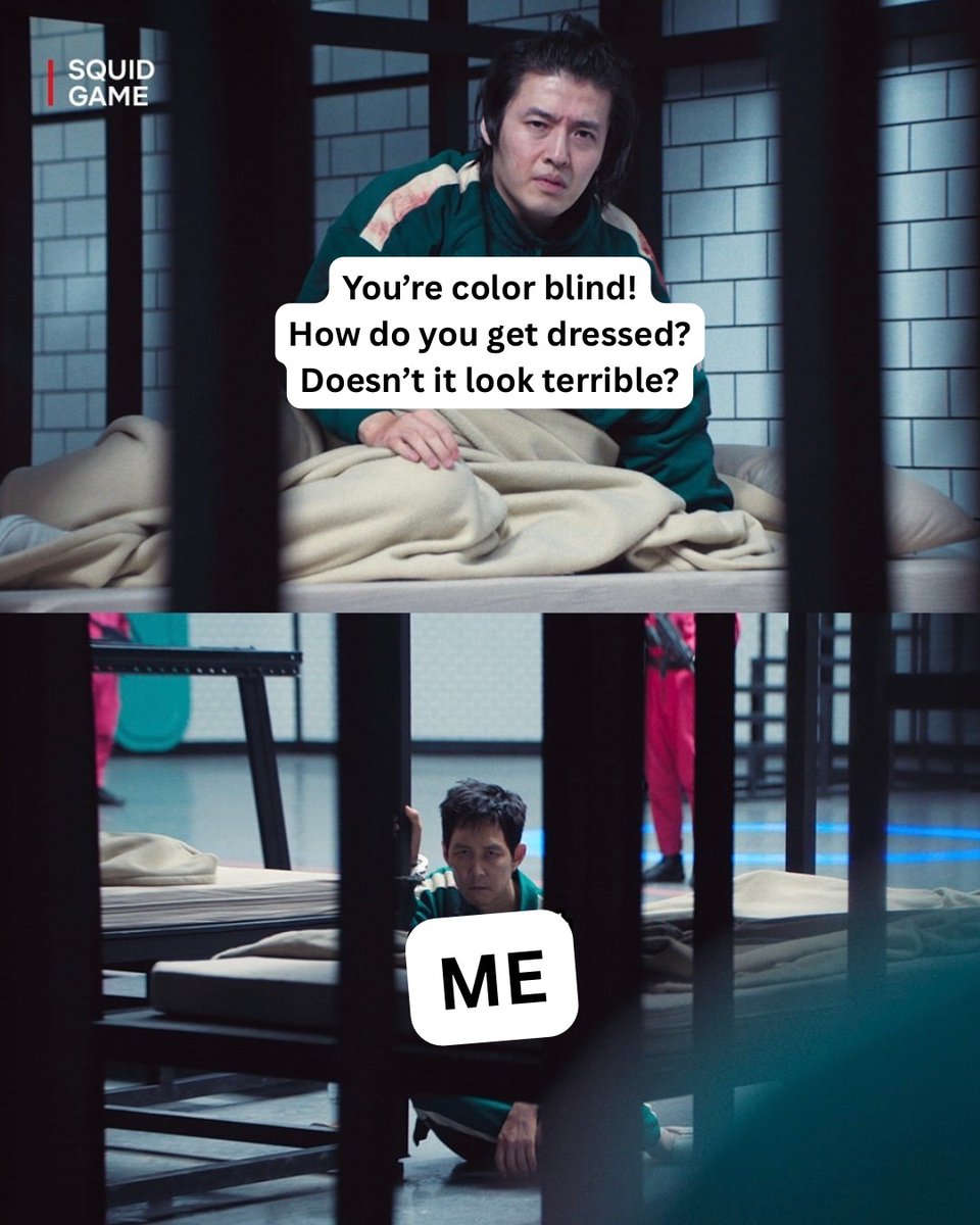 🫣 If I were you, I'd choose my next words VERY carefully 👀

#SquidGame #ColorBlindAwareness #EnChroma #Netflix #colorforall #accessibility #daltonico #colorblind #colorblindglasses