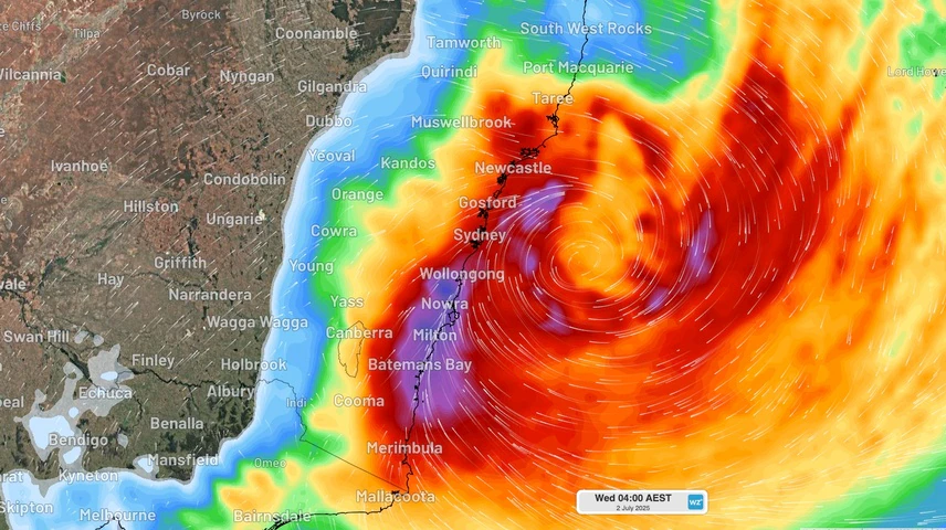 This is fine. Although I suspect its being called a "bomb cyclone" to avoid insurance payments somehow. We shall see how Sydney fares tonight.