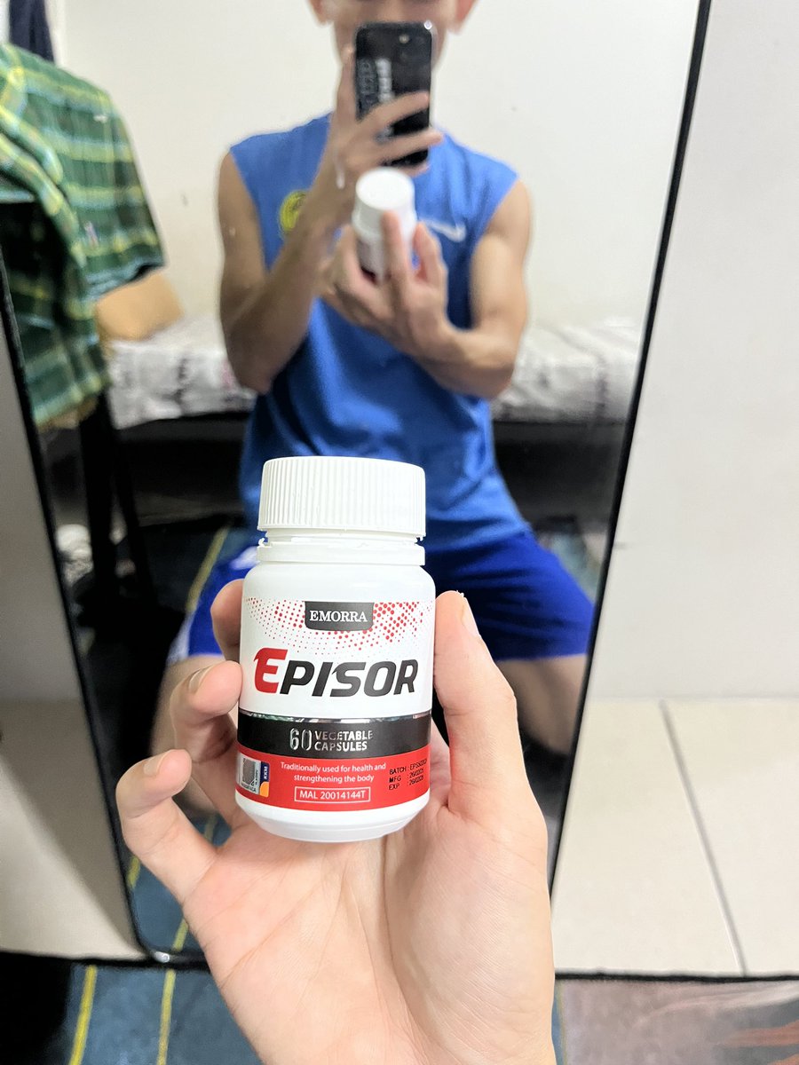 naterhasan's tweet photo. kepada semua lelaki, korang fokus 2 perkara ni je.

1) Jaga pemakanan.
2) senaman berkala ( 5 kali seminggu ) 

nak lagi power dan padu, korang amalkan Episor v2.0 ni @RakanBelia setiap hari.

ni bukan sekadar promot, tapi aku sendiri amalkan.

Jangan cakap abang tak payung 🫣 https://t.co/PsMKvu41k3