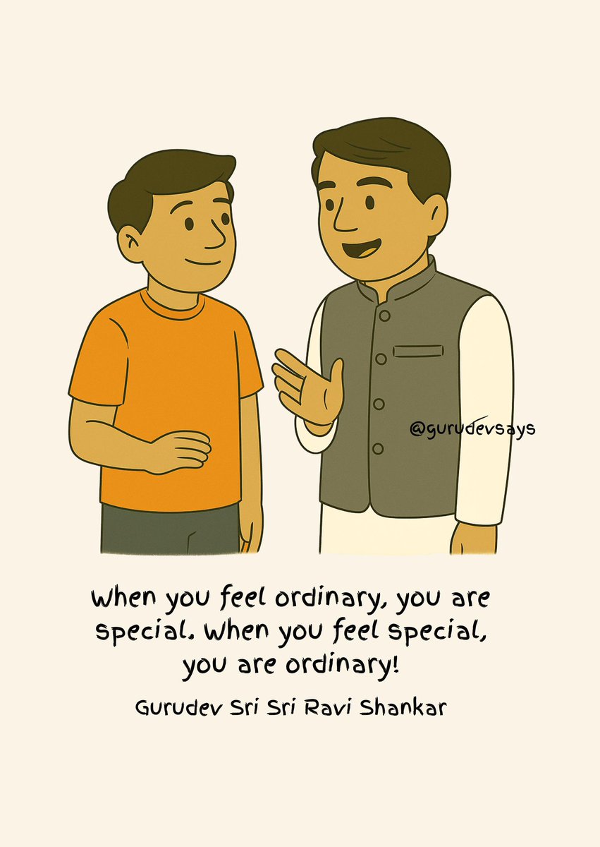 BreathWGrace's tweet photo. Special 💝

#YouareSpecial #FeelBlessed #GurudevSays #GraceFlows #SeekerBytes #GurudevSriSriRaviShankar https://t.co/WJN5ND0WJe