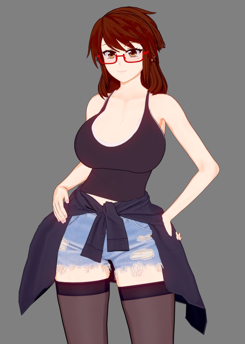 So do you guys remember how I said I wouldn't make anymore OCs after I did the Rangers? Well, I guess I lied because I made another one, meet June Summers
~
The name popped into my head one day at work, and I went, "What if I made a girl, made her really hot and named her that"