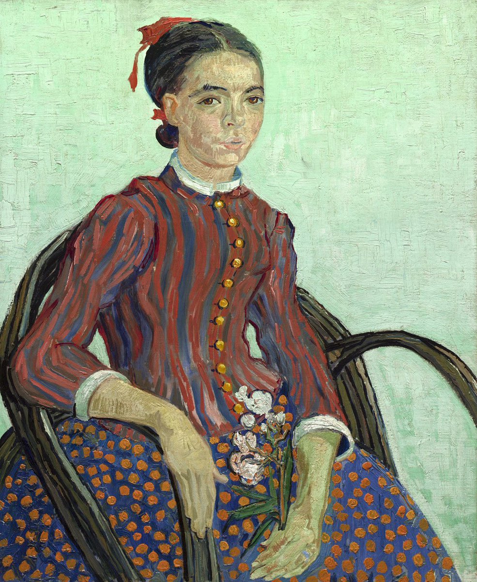 VanGoghTheLife's tweet image. #VanGogh of the Day: La Mousmé, July 1888. Oil on canvas, 73.3 x 60.3 cm. National Gallery of Art, Washington DC. @ngadc
