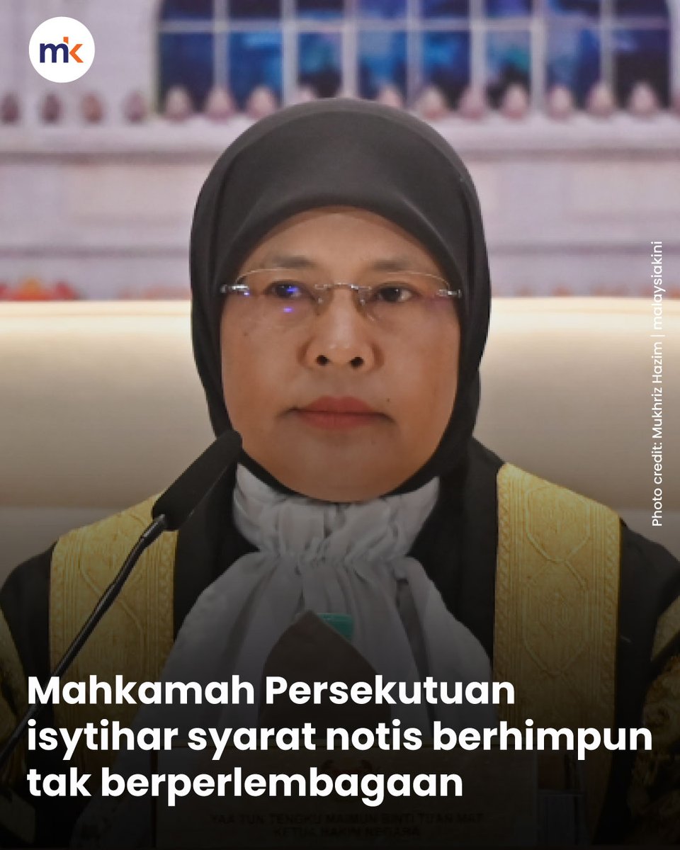Mahkamah Persekutuan hari ini memutuskan untuk mengisytiharkan Seksyen 9(5) Akta Perhimpunan Aman 2012 sebagai tidak berperlembagaan, yang secara langsung menghapuskan keperluan untuk penganjur memberikan notis lima hari kepada pihak berkuasa.

Ketua Hakim Negara Tunku Maimun