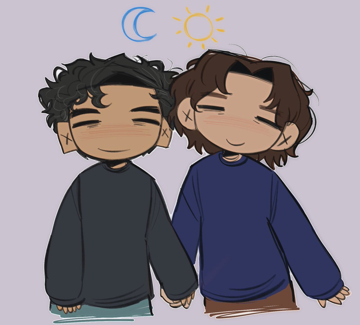 stevengrantbaby's tweet image. today was actually like the worst.. so. i drew my boyfriends together for fun againn🐰 stevie & bobby